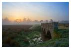 slides/Cowdray Ruins.jpg sunrise,cowdray ruins, midhurst,west sussex,old,mist,river,clouds,trees,water,rushes,bridge Cowdray Ruins